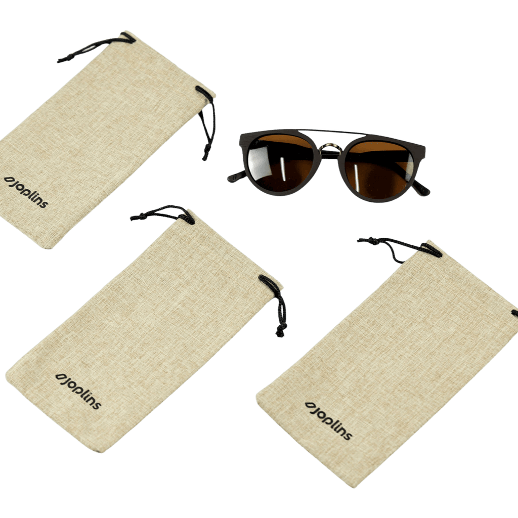 linen sunglasses pouch