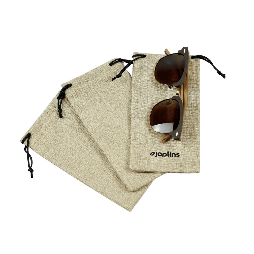 linen sunglasses pouch